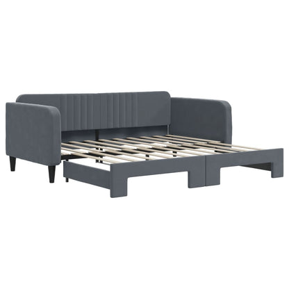 Daybed 90x190 cm Velvet With trundle