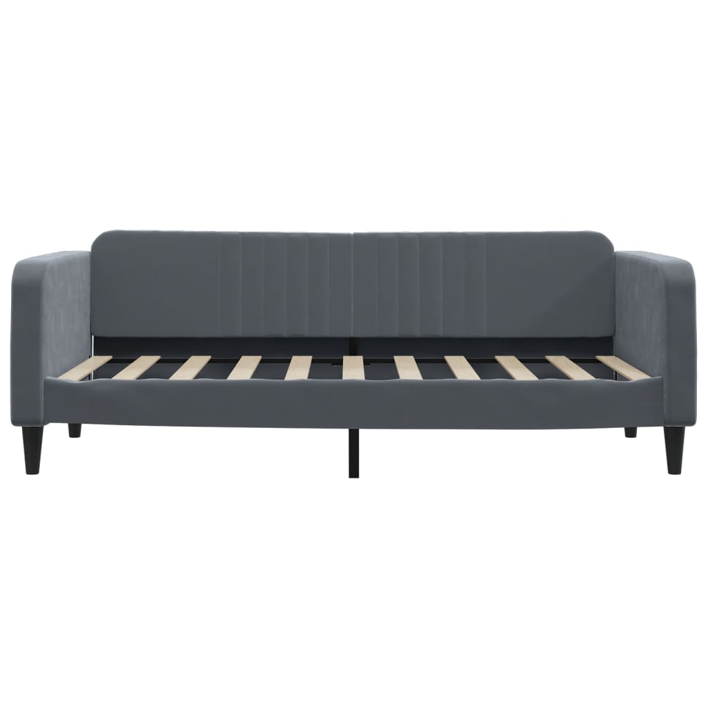 vidaXL Daybed with Trundle&Drawers without Mattress Dark Grey 90x190cm 5