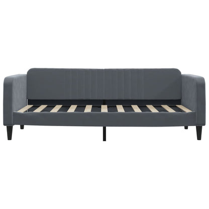 vidaXL Daybed with Trundle&Drawers without Mattress Dark Grey 90x190cm 5