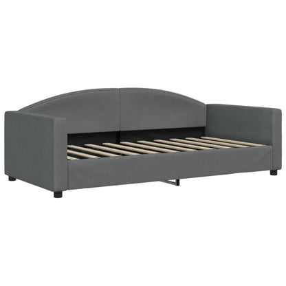vidaXL Daybed with Trundle without Mattress Dark Grey 90x190 cm 6