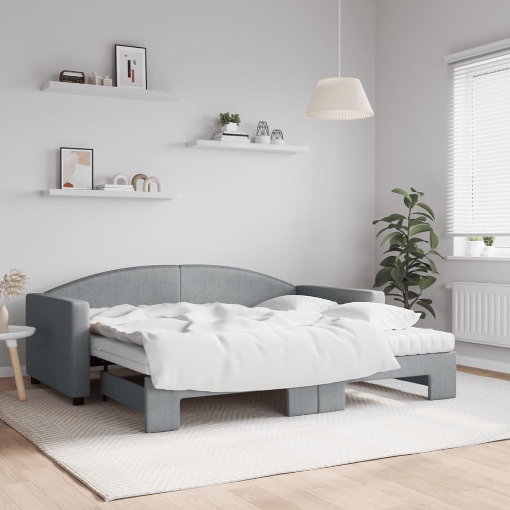 vidaXL Day Bed 90x190 cm Fabric