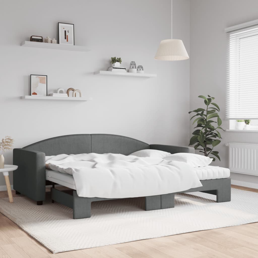 vidaXL Day Bed 90x190 cm Fabric