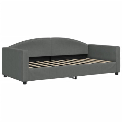 vidaXL Daybed with Trundle&Drawers without Mattress Dark Grey 90x190cm 4