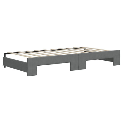 vidaXL Daybed with Trundle&Drawers without Mattress Dark Grey 90x190cm 5