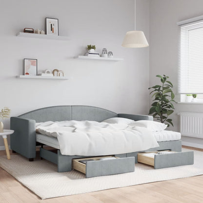 vidaXL Day Bed 90x190 cm Fabric