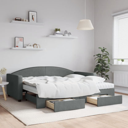 vidaXL Day Bed 90x190 cm Fabric