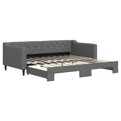 Daybed 90x190 cm Fabric With trundle