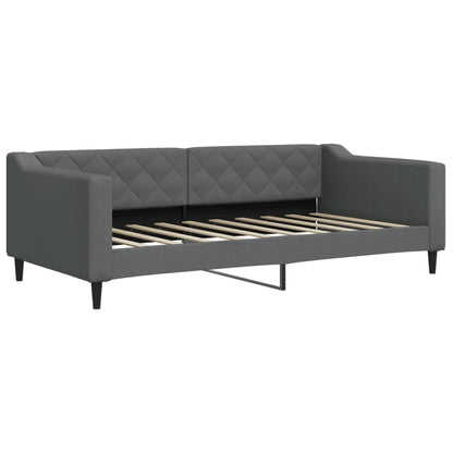 vidaXL Daybed with Trundle&Drawers without Mattress Dark Grey 90x190cm 4