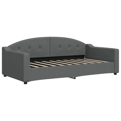 vidaXL Daybed with Trundle without Mattress Dark Grey 90x190 cm 6