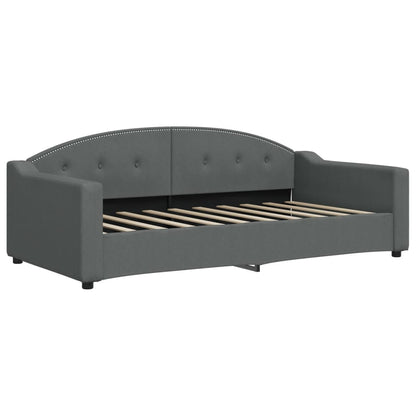vidaXL Daybed with Trundle&Drawers without Mattress Dark Grey 90x190cm 4