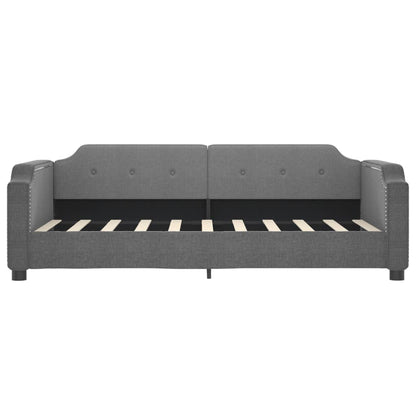 vidaXL Daybed with Trundle without Mattress Dark Grey 90x190 cm 6