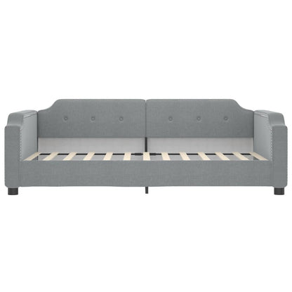 vidaXL Daybed with Trundle&Drawers Light Grey 90x190 cm 6