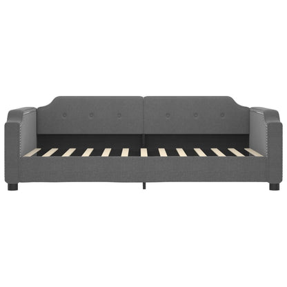 vidaXL Daybed with Trundle&Drawers without Mattress Dark Grey 90x190cm 4