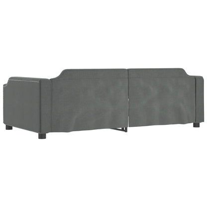 vidaXL Daybed with Trundle&Drawers without Mattress Dark Grey 90x190cm 5