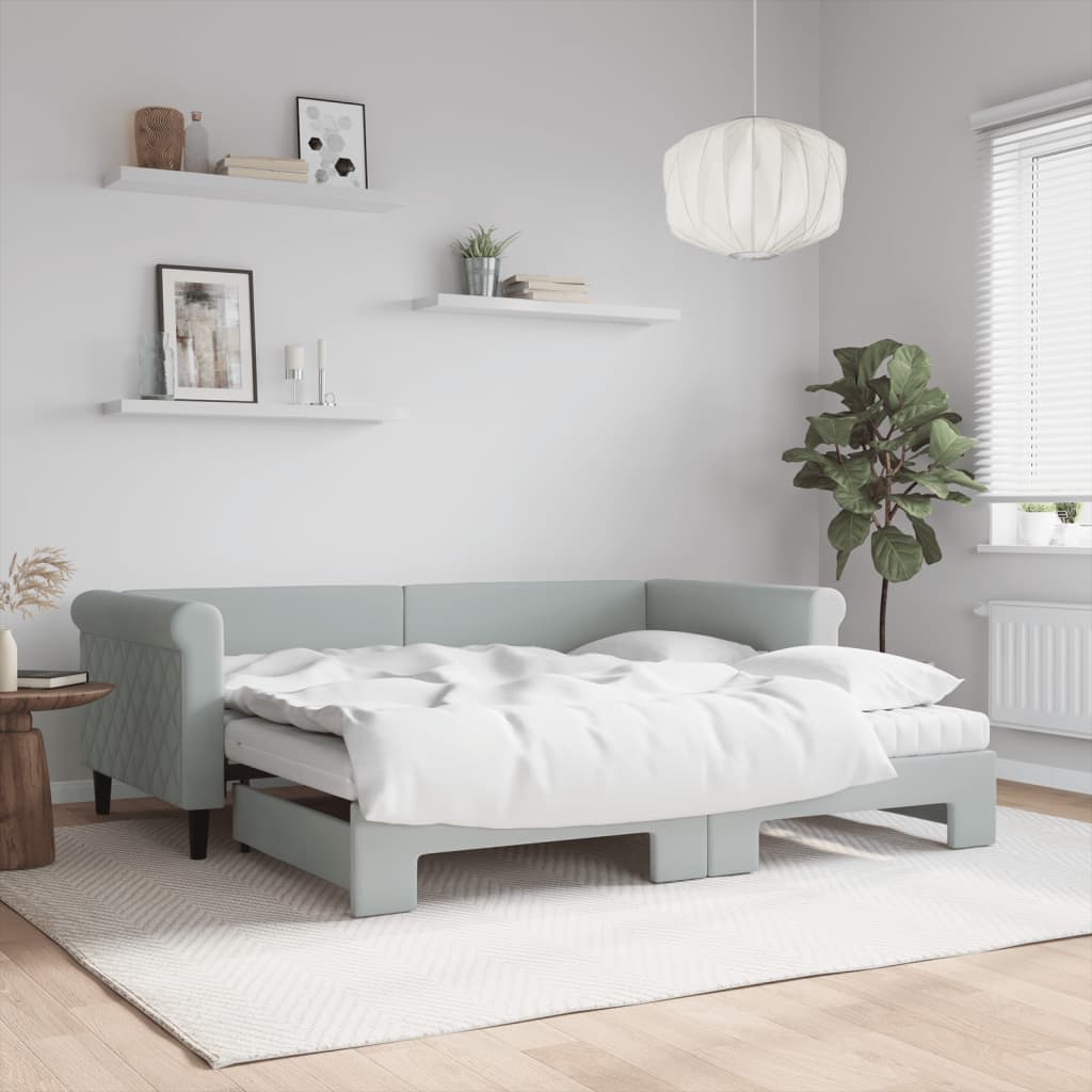 vidaXL Day Bed 90x190 cm Velvet