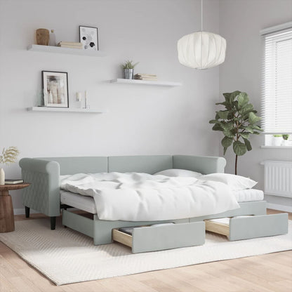 vidaXL Day Bed 90x190 cm Velvet