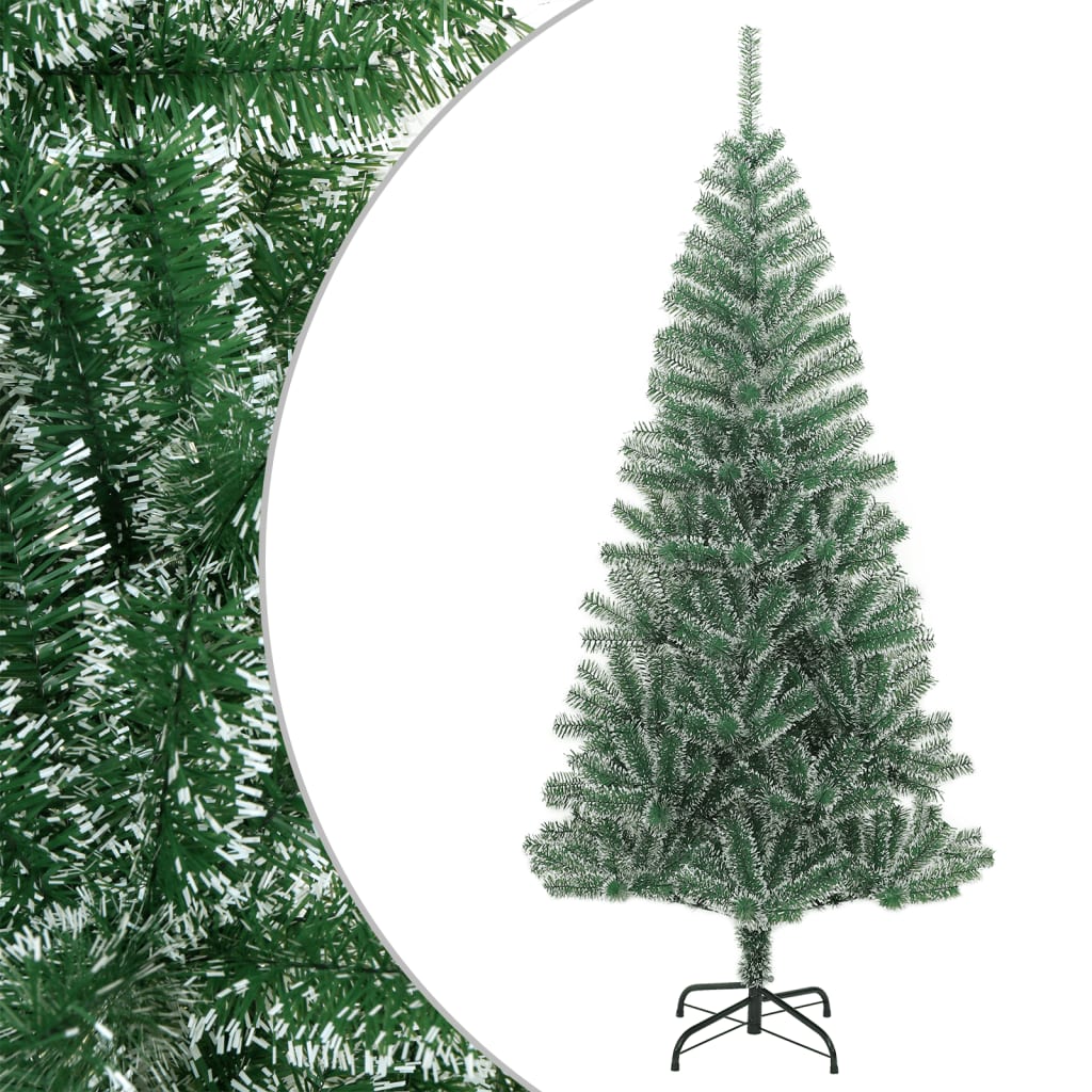 Artificial Christmas Tree Snow Flocked with LED Light 240 cm Basic