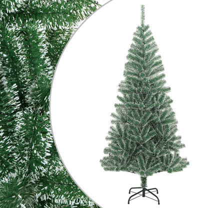 Artificial Christmas Tree Snow Flocked with LED Light 240 cm Basic