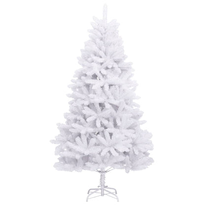 vidaXL Artificial Hinged Christmas Tree with Stand White 270 cm 2