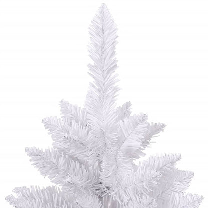 vidaXL Artificial Hinged Christmas Tree with Stand White 270 cm 4