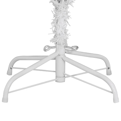 vidaXL Artificial Hinged Christmas Tree with Stand White 270 cm 5