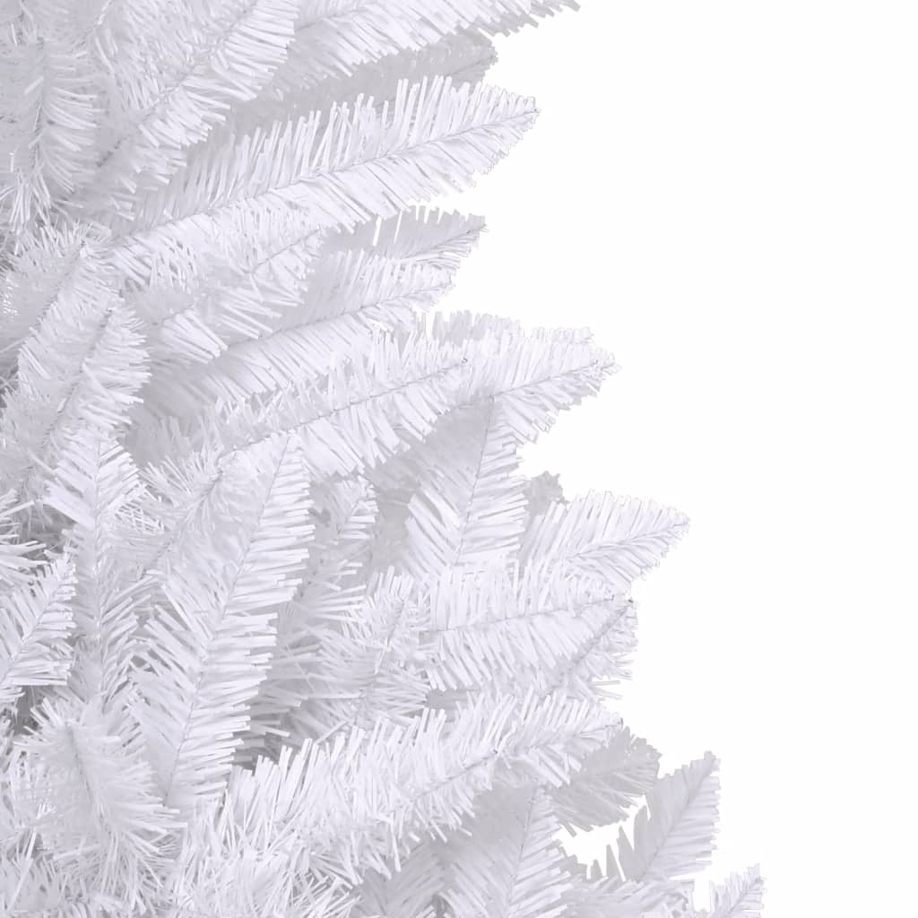 vidaXL Artificial Hinged Christmas Tree with Stand White 270 cm 6