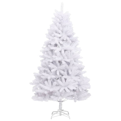 vidaXL Artificial Hinged Christmas Tree with Stand White 300 cm 2