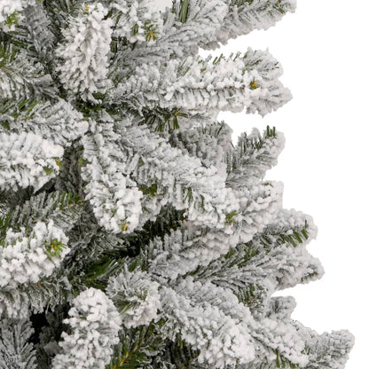 vidaXL Artificial Hinged Christmas Tree with Flocked Snow 270 cm 5