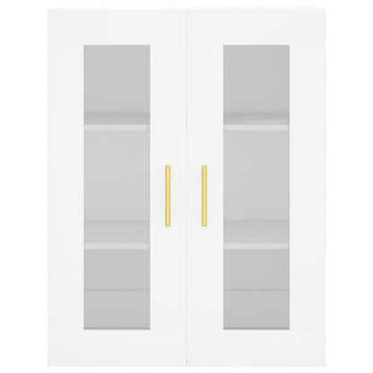 vidaXL Wall Mounted Cabinets 2 pcs White Engineered Wood 5