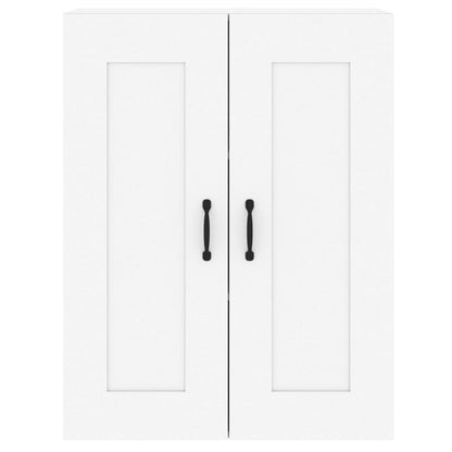 Wall Mounted Cabinets 2 pcs Engineered Wood Metal Black White