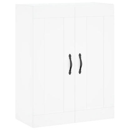 Wall Mounted Cabinets 2 pcs Engineered Wood Leaf Black White