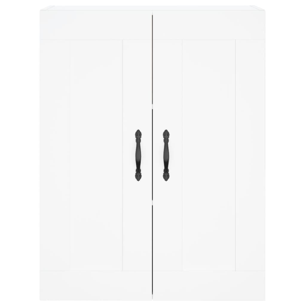 Wall Mounted Cabinets 2 pcs Engineered Wood Leaf Black White