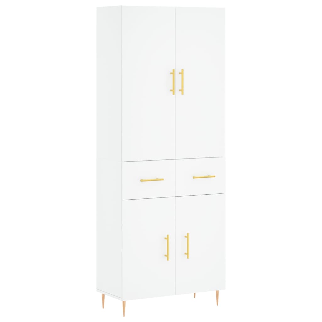 vidaXL Highboard White 69,5x34x180 cm Engineered Wood 2