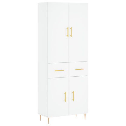 vidaXL Highboard White 69,5x34x180 cm Engineered Wood 2