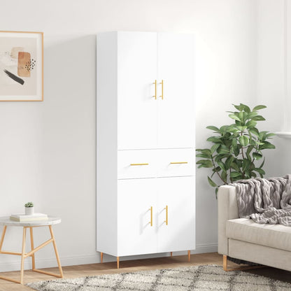 vidaXL Highboard White 69,5x34x180 cm Engineered Wood 1
