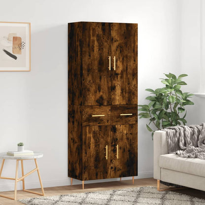 vidaXL Highboard 69.5x34x180 cm Engineered Wood 2 doors 2 drawers