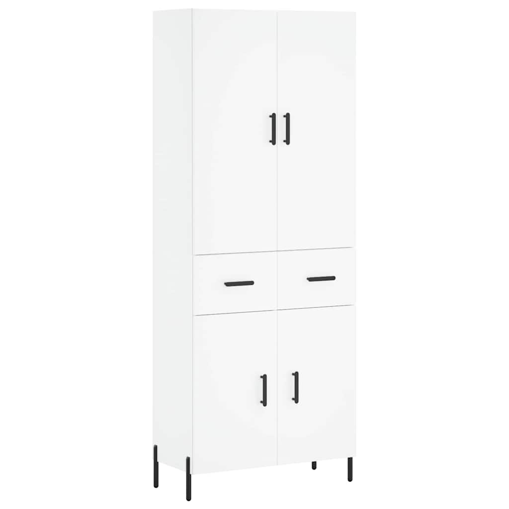 vidaXL Highboard White 69.5x34x180 cm Engineered Wood 2