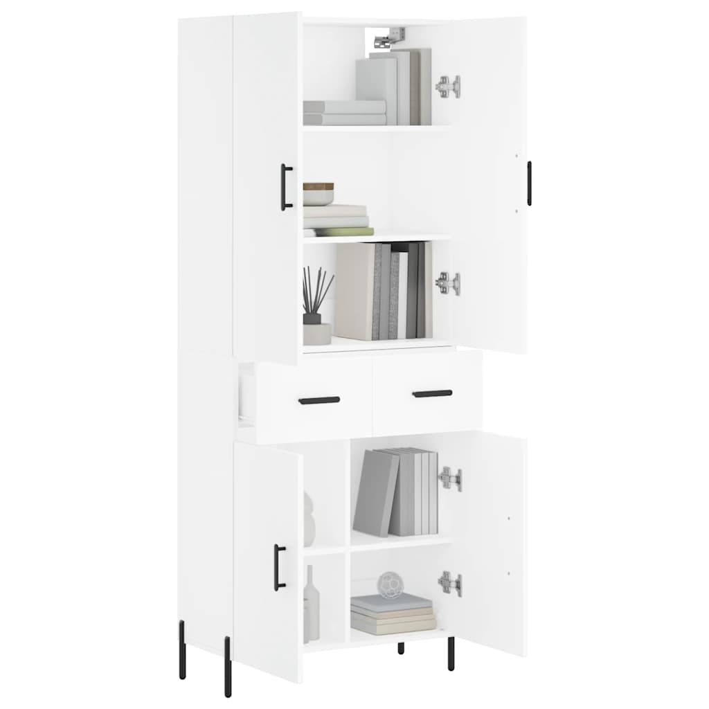 vidaXL Highboard White 69.5x34x180 cm Engineered Wood 3