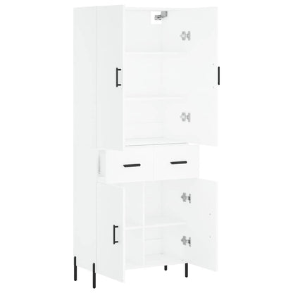 vidaXL Highboard White 69.5x34x180 cm Engineered Wood 4