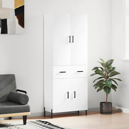vidaXL Highboard White 69.5x34x180 cm Engineered Wood 1