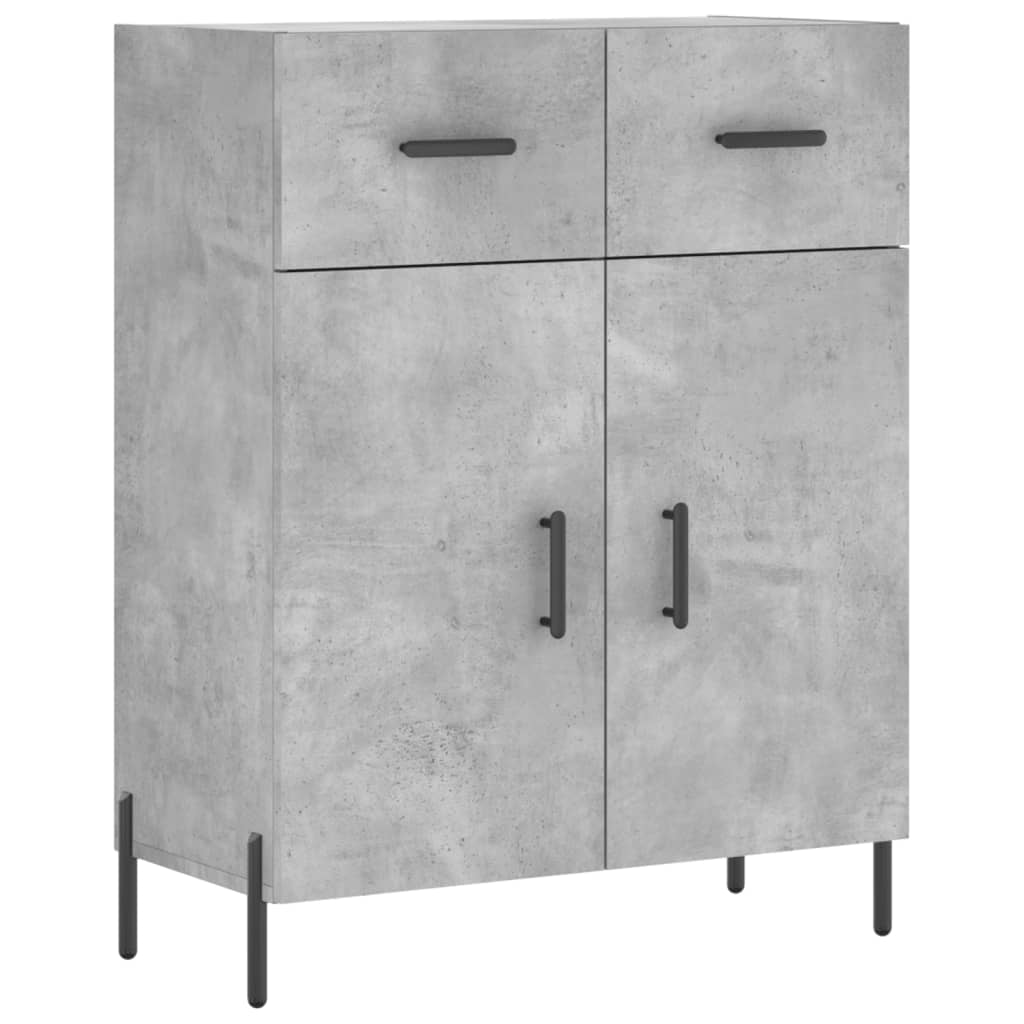 vidaXL Highboard Concrete Grey 69,5x34x180 cm Engineered Wood 6