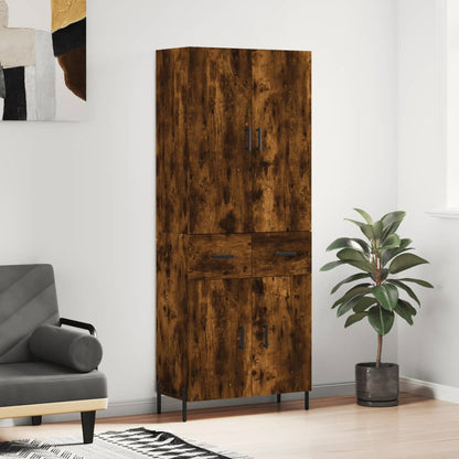 vidaXL Highboard 69.5x34x180 cm Engineered Wood 2 doors 2 drawers