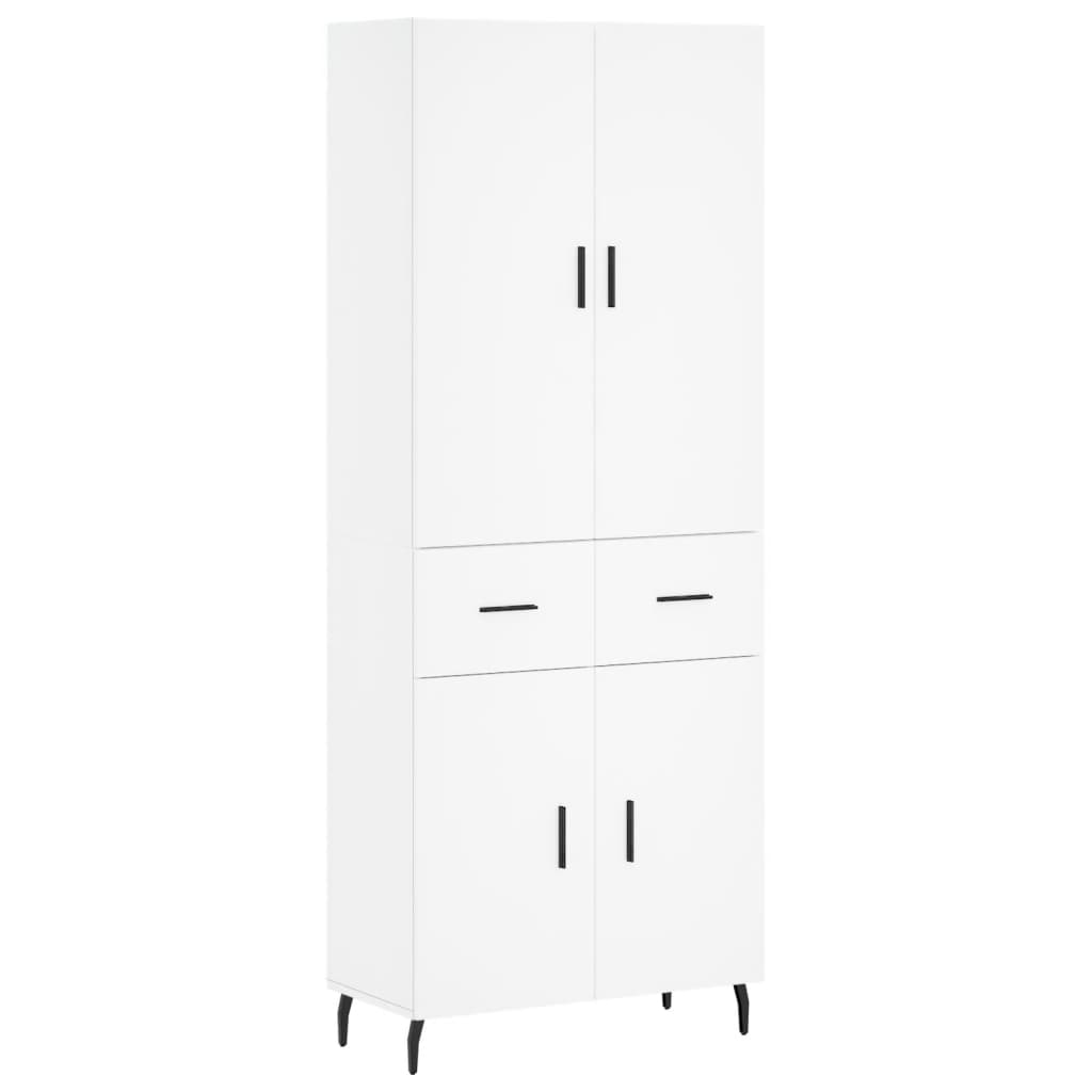 vidaXL Highboard White 69,5x34x180 cm Engineered Wood 2