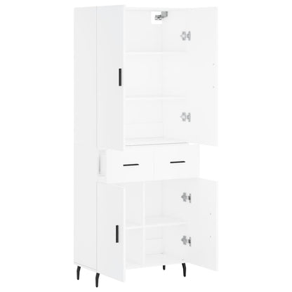 vidaXL Highboard White 69,5x34x180 cm Engineered Wood 3