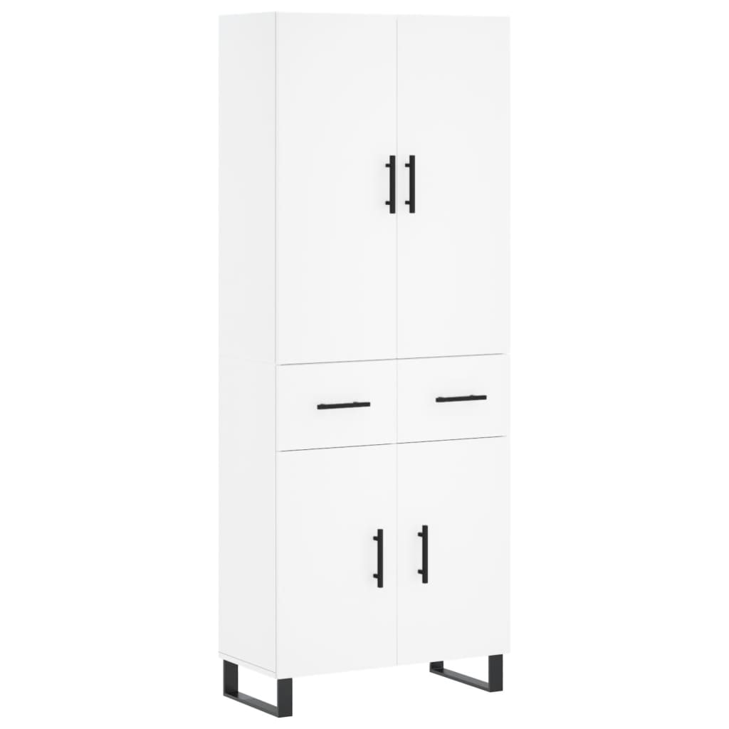 vidaXL Highboard White 69,5x34x180 cm Engineered Wood 2