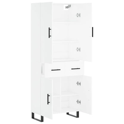 vidaXL Highboard White 69,5x34x180 cm Engineered Wood 4
