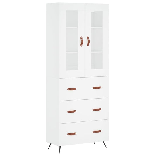 vidaXL Highboard White 69,5x34x180 cm Engineered Wood 2