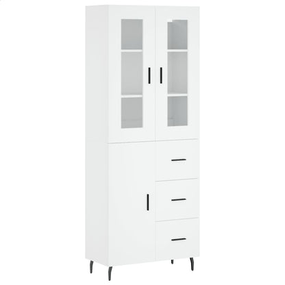 vidaXL Highboard White 69.5x34x180 cm Engineered Wood 2