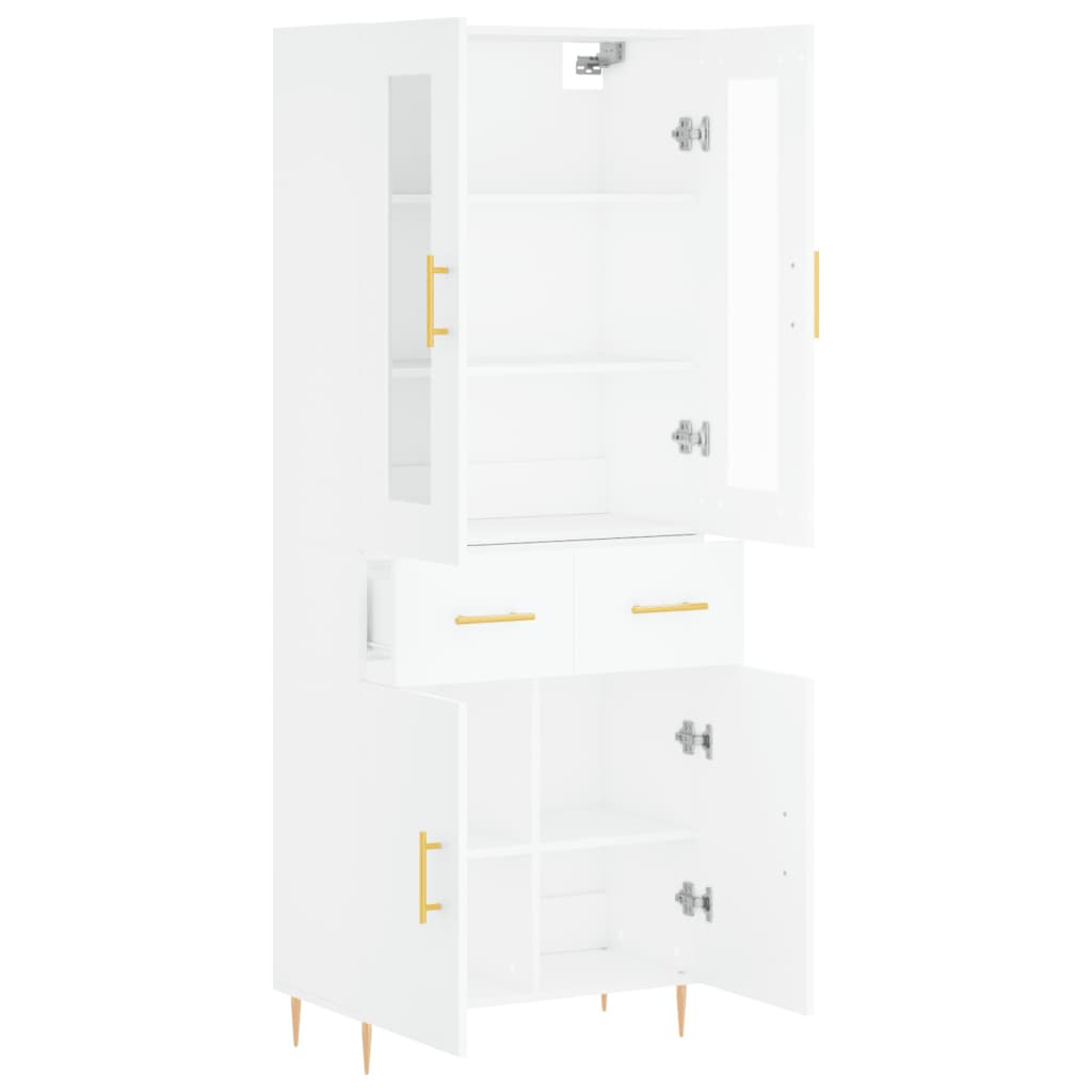 vidaXL Highboard White 69,5x34x180 cm Engineered Wood 3
