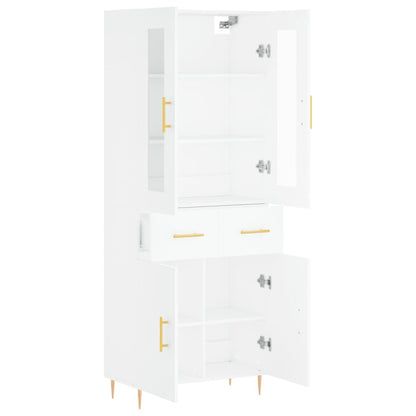 vidaXL Highboard White 69,5x34x180 cm Engineered Wood 3